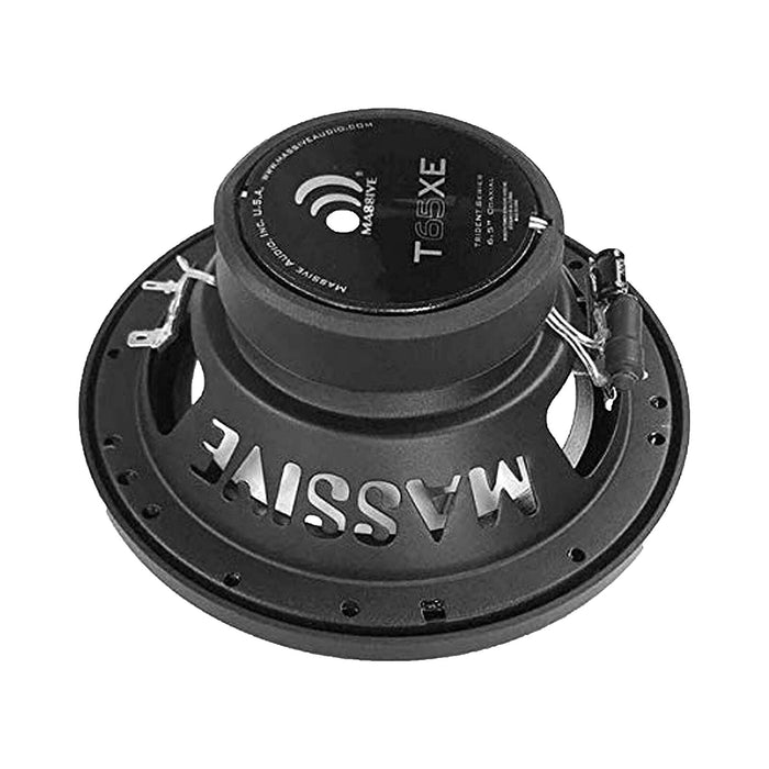 Pair of Massive Audio Trident T65XE 6.5" 320W 4 Ohm LED Coaxial Marine Speakers
