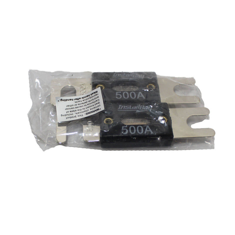 Install Bay 2Pack ANL Blade Wafer Fuses 500 Amp Car Boat Truck Bike ANL-500