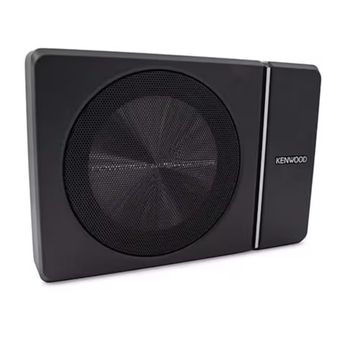 Kenwood Single 8" 250W Under Seat Powered Subwoofer with Remote Control KSC-PSW8