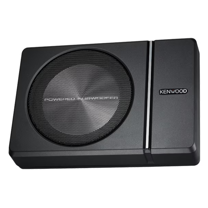 Kenwood Single 8" 250W Under Seat Powered Subwoofer with Remote Control KSC-PSW8