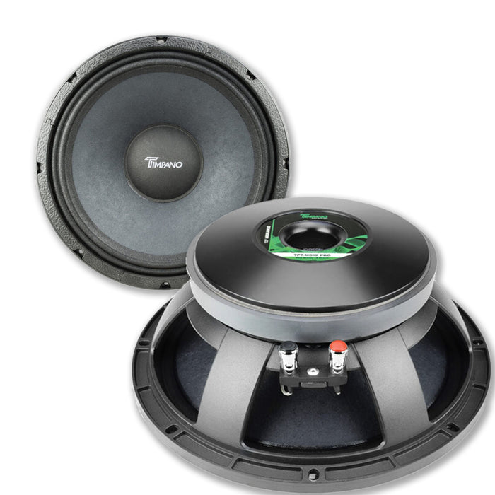 Timpano 12 Inch 800W 8 Ohm Mid Bass Pro Car Audio Loudspeaker TPT-MD12 PRO