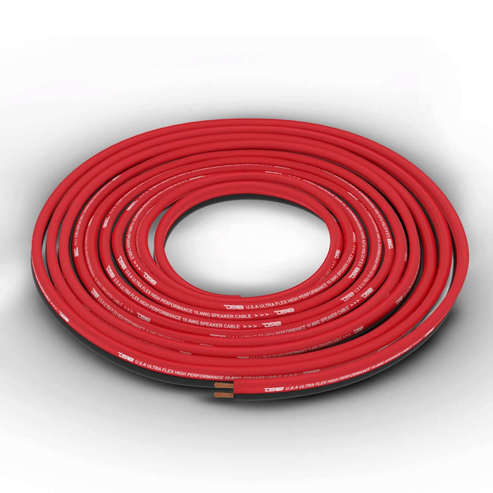 DS18 Ultra Flex 16GA CCA Speaker Wire/Cable Kit 100FT Red/Black