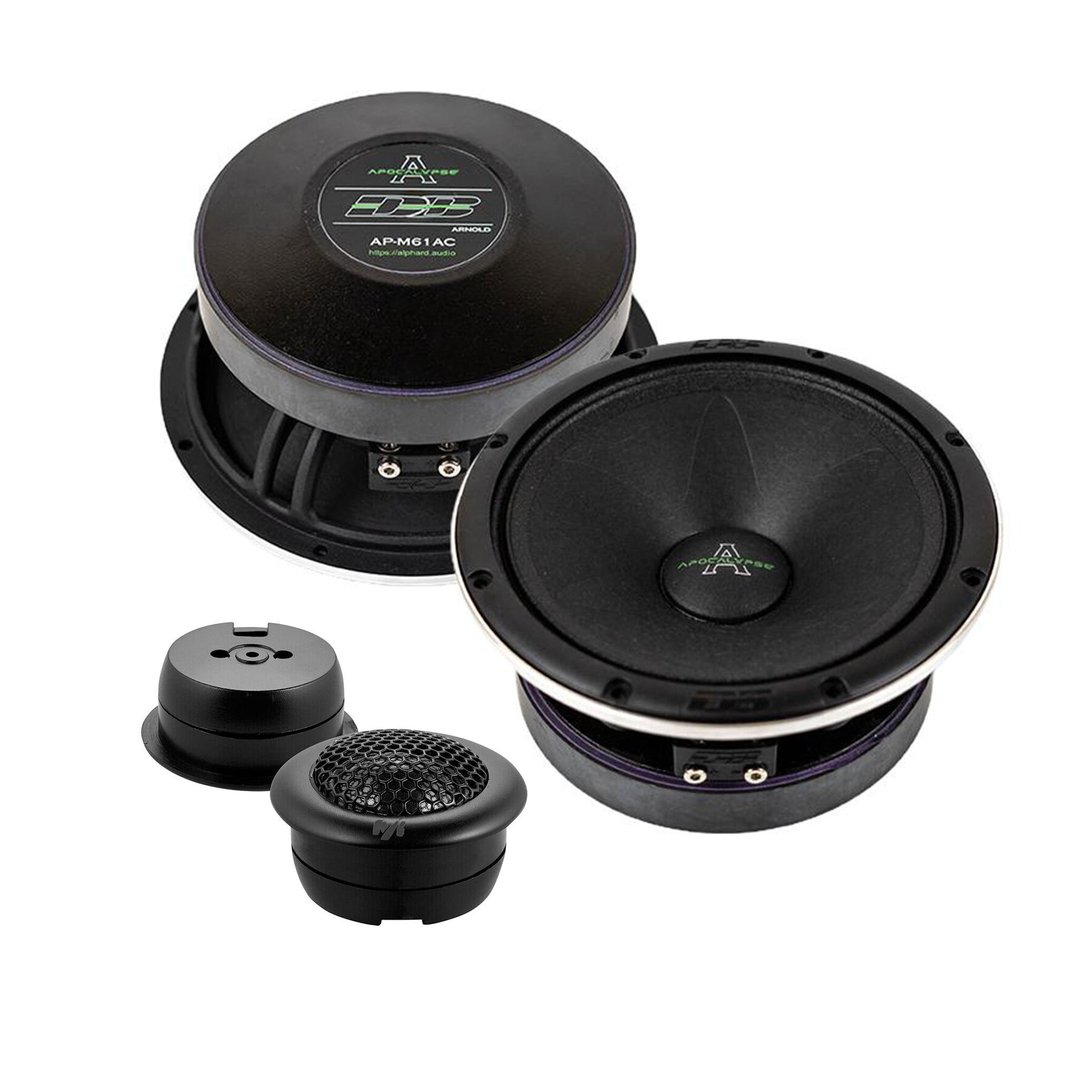 Pair of Deaf Bonce 6.5 Mid-Range Speakers 360W 4 Ohm w/ 1