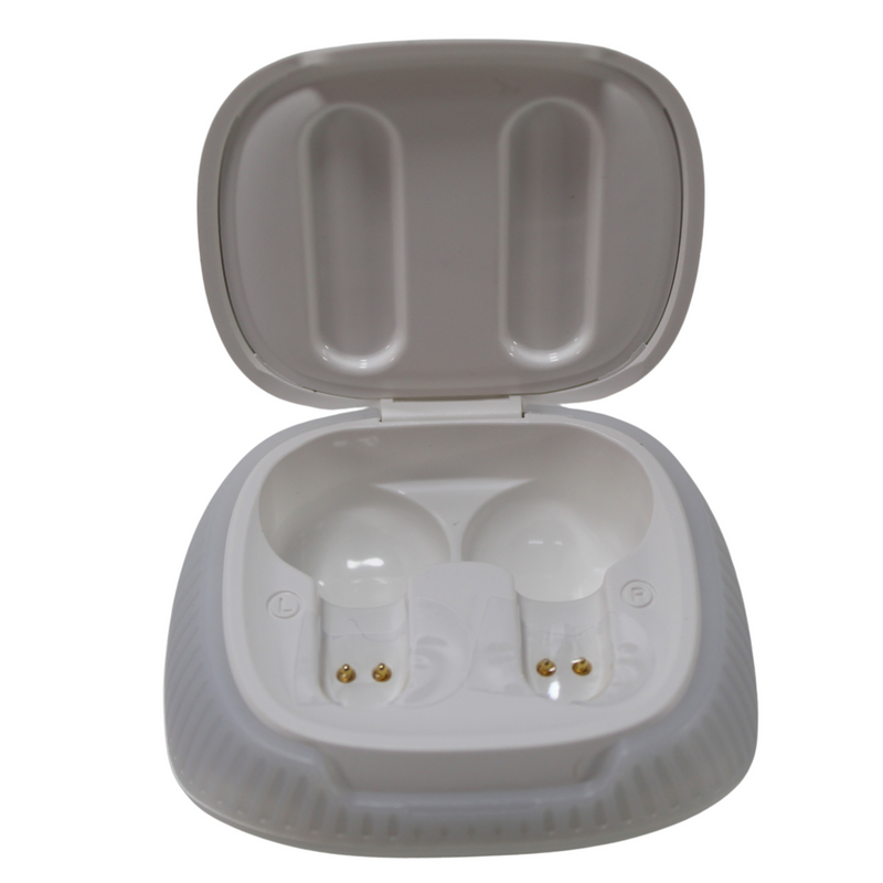 Big Jeff Audio Light-Up True Wireless Bluetooth Earbuds Headphones White