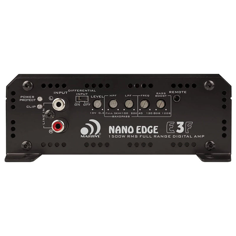 Massive Car Audio Monoblock 1 Channel Full Range Amplifier 1500 Watt Class D E3F