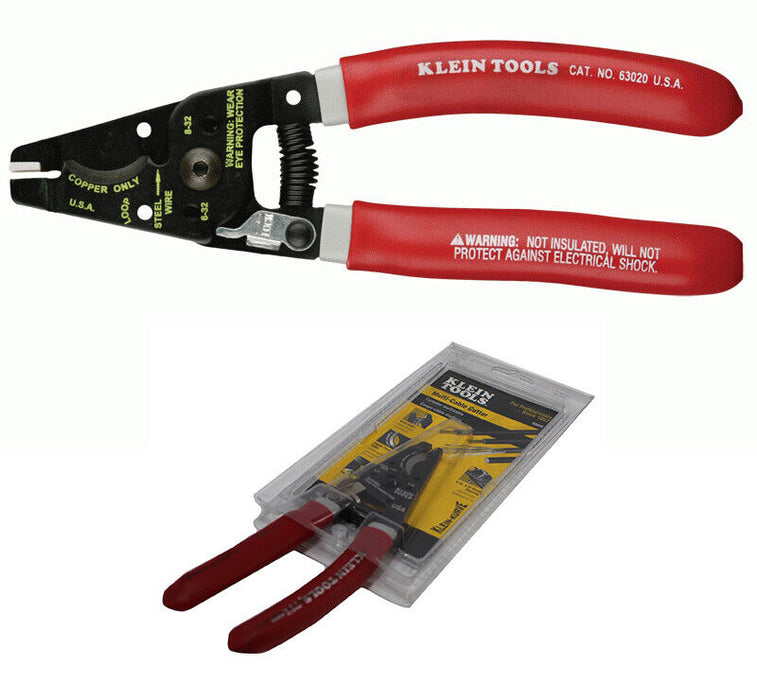 Klein Tools 9" Heavy Duty Wire Crimper 10-22 AWG + Heavy Duty Cable Cutter