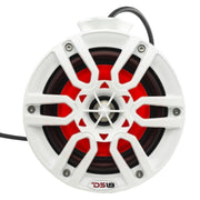 DS18 Hydro 6.5 Marine Pod Speakers 600W 4 Ohm White Pair RGB LED Jetski NXL-PS6 - Big Jeff Online Inc