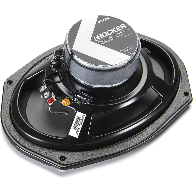 Kicker 6" x 9" 180W 4 Ohm Coaxial Weather-proof Powersports Speakers 40PS694