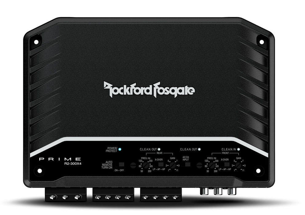 Rockford Fosgate Prime 300W 4-Channel Full Range Class D Amplifier R2-300X4