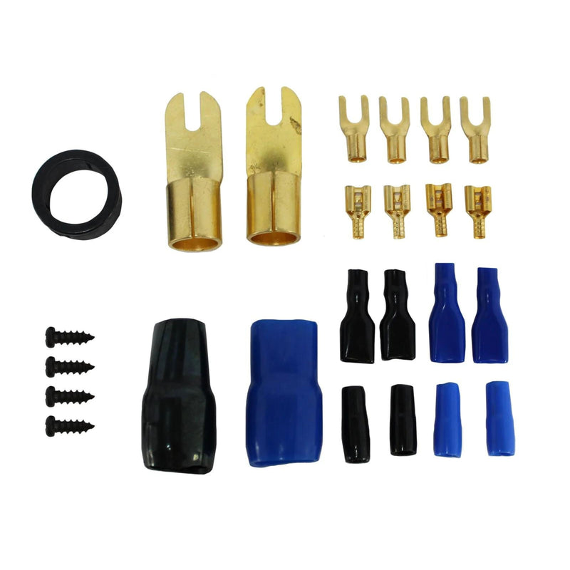 American Bass OFC 0 GA Amplifier Install Kit 250A ANL w/ Gold Plated Fuse Holder