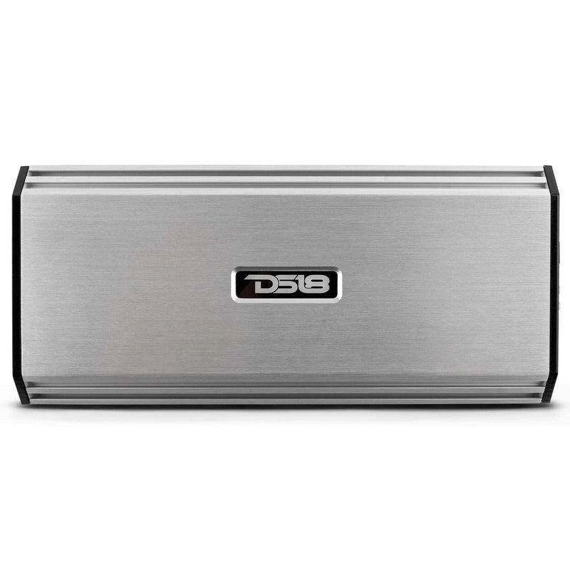 DS18 Monoblock Subwoofer Amplifier Class A/B 1500W Silver /w Bass Knob S1500.1