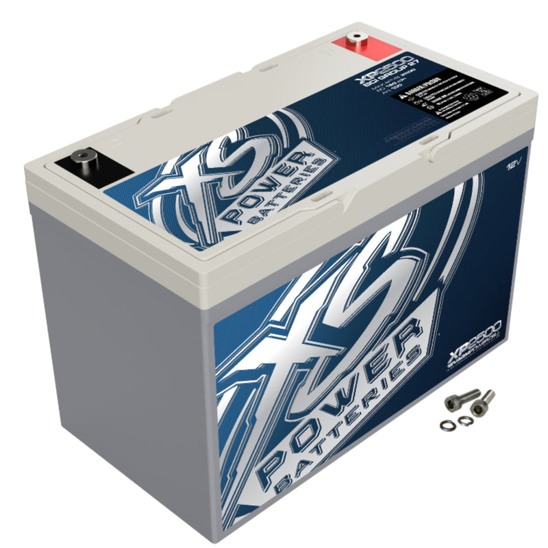XS Power 12V BCI Group 27 AGM Secondary Battery 2500 Max Amps 100Ah XP2500