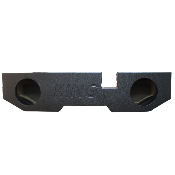 King Boxes 10" Dual Upfire Sealed Speaker Box for '02-'18 Ram Quad Cab AK-DG2-10