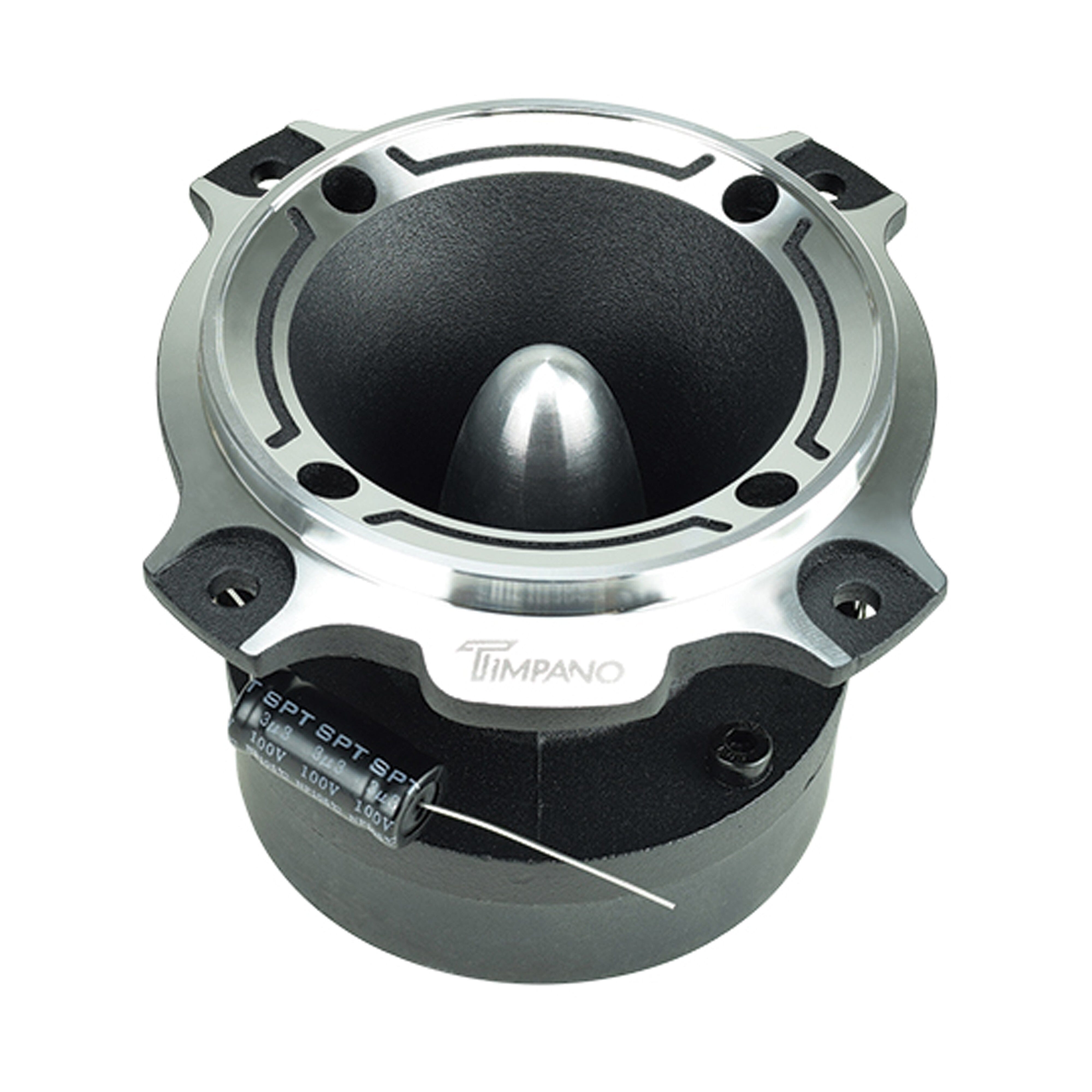 Timpano 3.5 Inch 240W 4 Ohm 1 Inch VC Chrome Bullet Super Tweeters