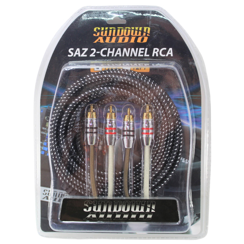 Sundown Audio 2 Channel SAZ RCA Interconnect Cables 1.5ft - 25ft