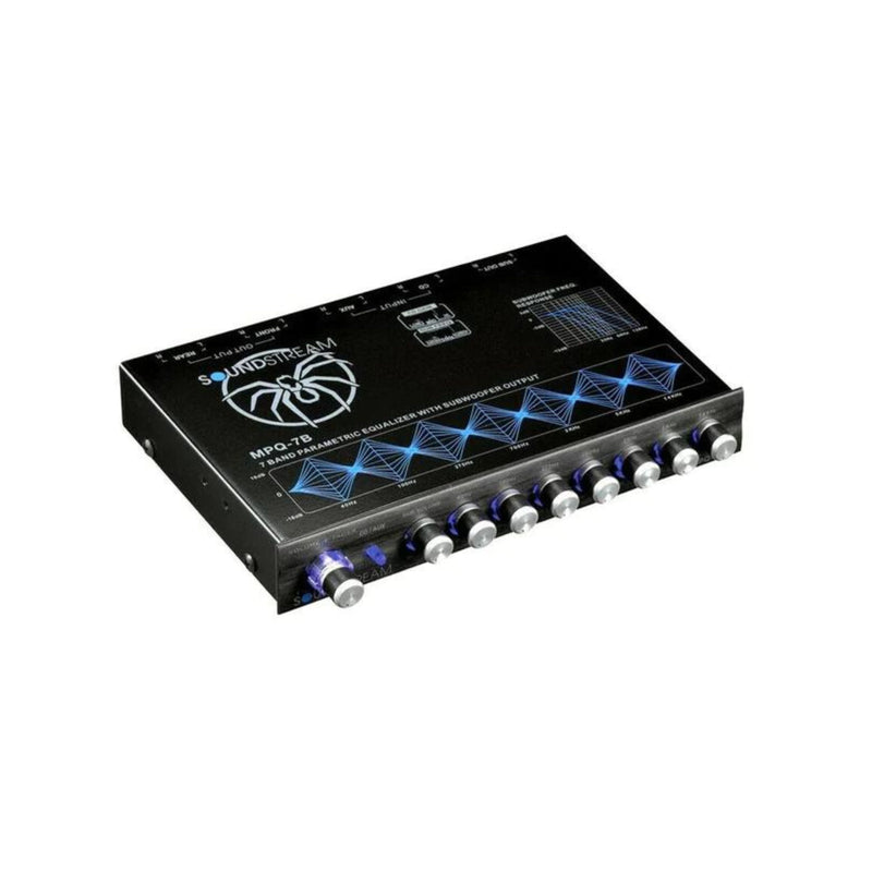 Soundstream 8 Volt 1/2 DIN Dual Channel 7-Band Equalizer MPQ-7B