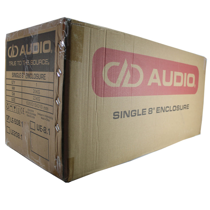 DD Audio 500 Series Single 8 Inch 1000 Watt Peak Loaded Enclosure LE-508.1