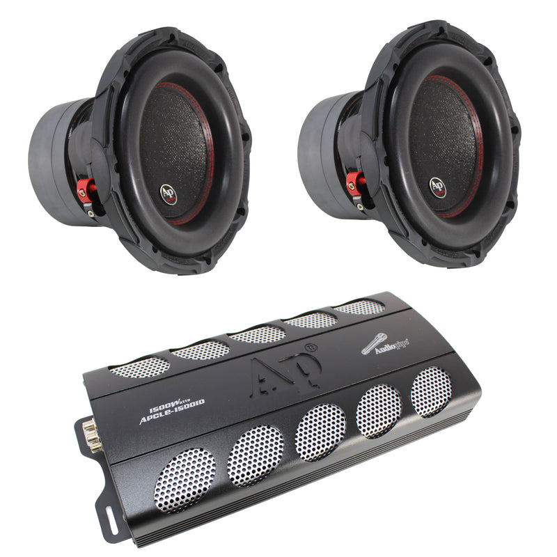Audiopipe 10" BDC3 Subwoofer Combo 1400W RMS w/ 1500W 1 Ohm Monoblock Amplifier