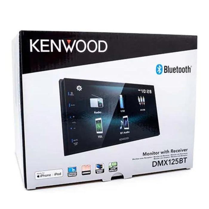Kenwood DMX125BT Digital Multimedia Receiver & Kenwood Rear View Backup Camera