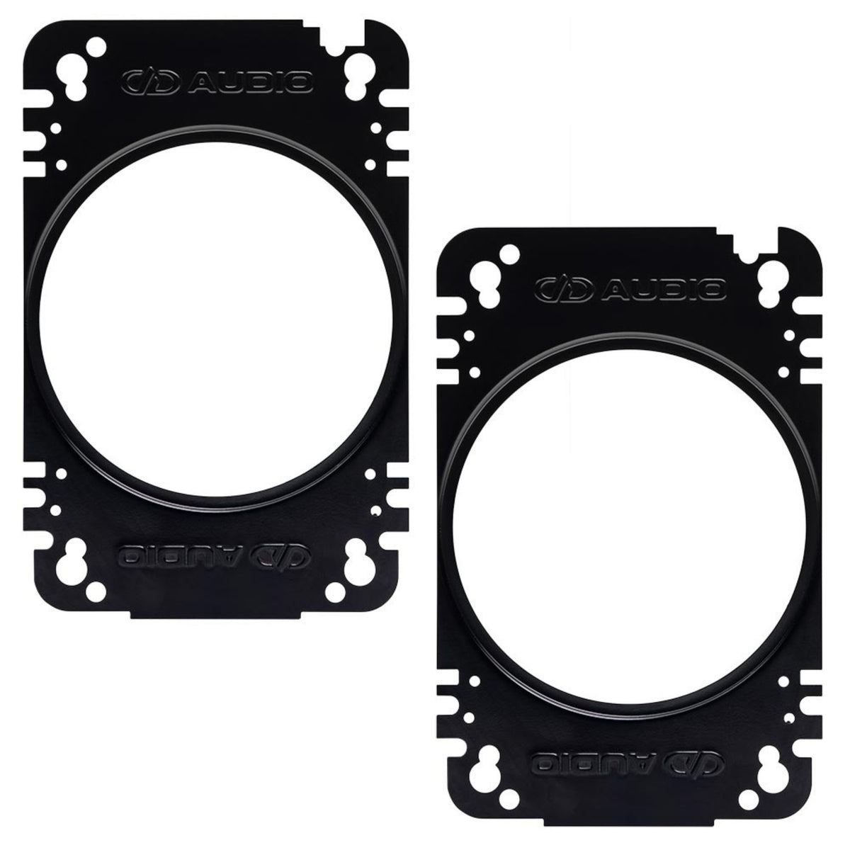 DD Audio D-X4b 4” Coaxial Speakers With Silk Tweeters & 4x6 Plates – 4 Speakers Set