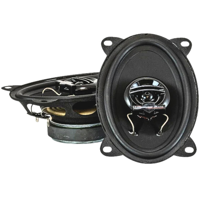 American Bass 4x6" Pair of Symphony Series Coaxial 90 Watts Max Coaxial Speakers