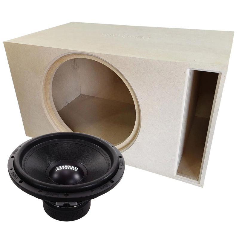 Sundown Audio U 15" 1750W RMS Subwoofer and Tru Spec Vented Single Enclosure Lot