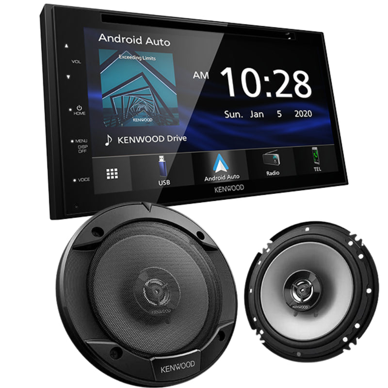 Kenwood DDX5707S DVD Receiver & Kenwood Sport Series 6.5" 2-way car speakers