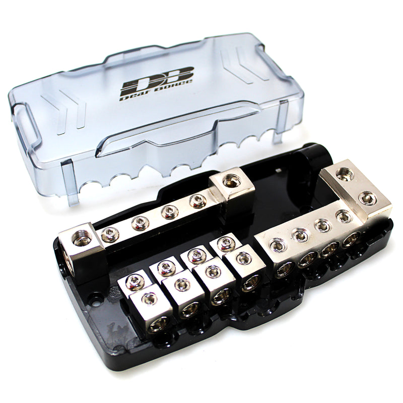 Deaf Bonce 12v Power Ground Distribution Block ANL Fuse Holder MDH-244 Dual