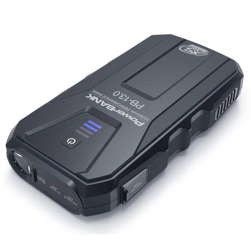 XS Power 13,000mAH Power Bank Charging Unit w/ Jumper Cable & Charging Cables