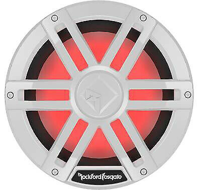 Rockford Fosgate White 10" 1200W Dual 4 Ohm Switchable Marine Subwoofer M1D4-10