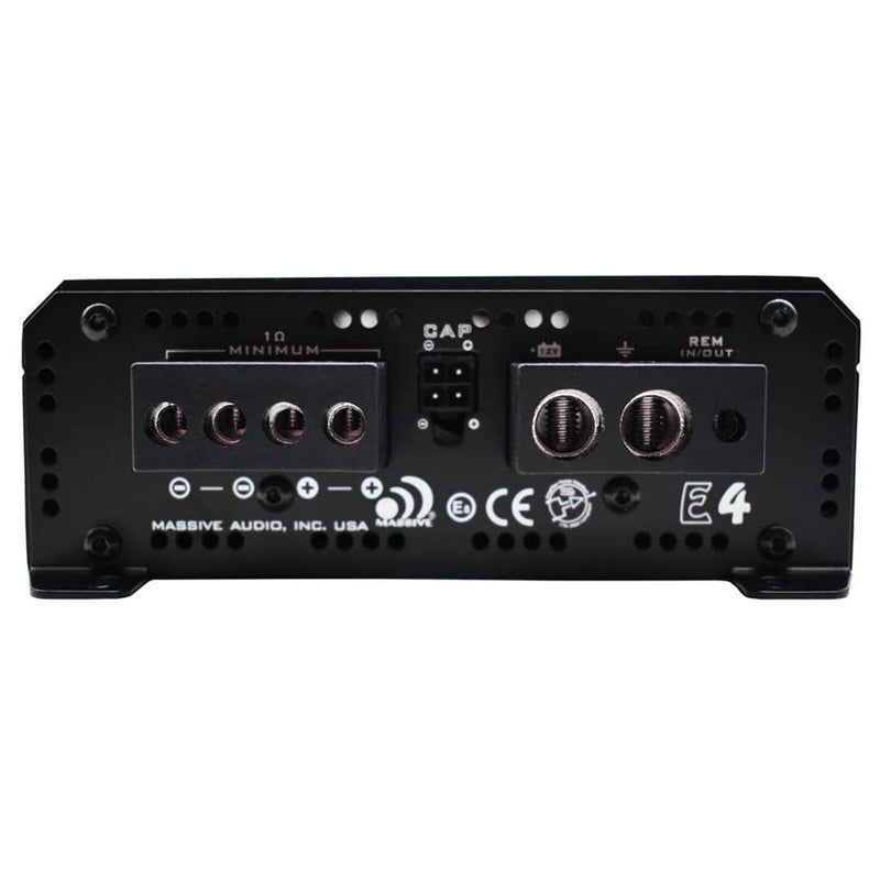 Massive Audio Nano Edge Monoblock Amplifier 4000 Watt 1 Ohm Stable E4