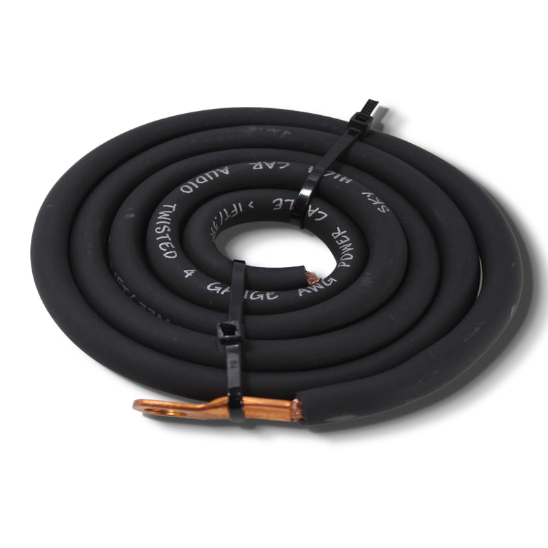 Sky High Car Audio BIG 3 Battery Upgrade Kit CCA 4 Ga Green Power Black Ground