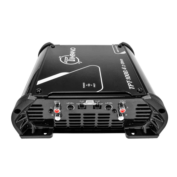 Timpano 4 Channel 1200W Peak 2 Ohm Full Range Car Audio Amplifier TPT-1000.4-2