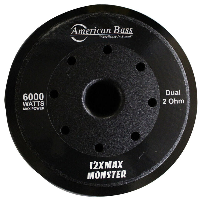 American Bass 12 in. 1500W 150 oz Magnet 4 Ohm Dual Voice Coil Subwoofer 