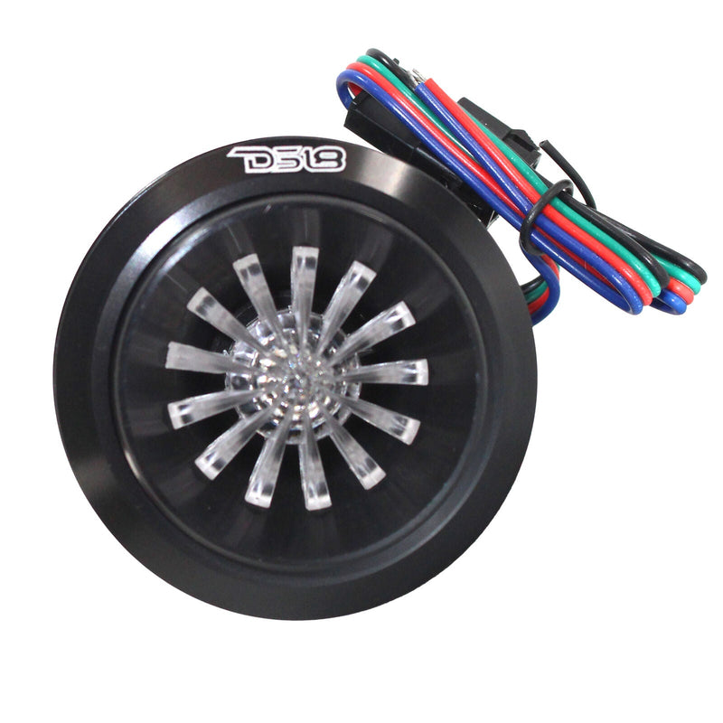 DS18 PRO-TW720L 1.6" 4 Ohms Super Bullet Tweeter W/ 1" VC RGB LED 280W 4 Single