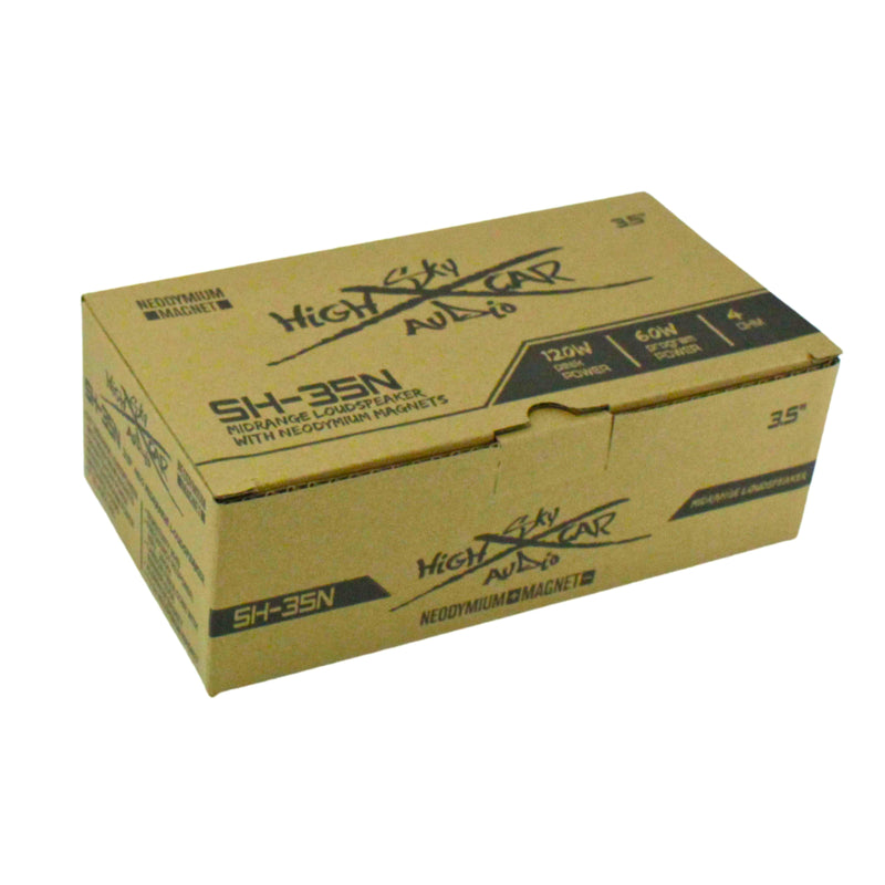 Sky High Car Audio 3.5 Inch 240W 4 Ohm 1" VC Midrange Speakers Pair SHCA-35