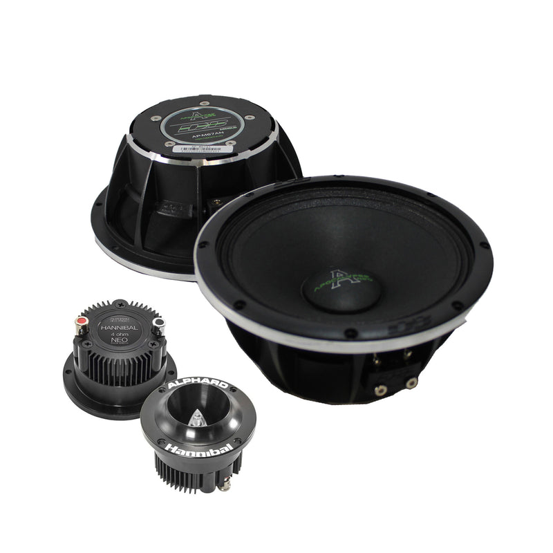 Pair of Deaf Bonce 6.75 Mid-Range Speakers 600W 4 Ohm w/ 1" Neo Tweeters 160W