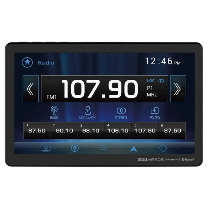 Dual XVM1000UI 10" Touchscreen Bluetooth Single Din Digital Multimedia Receiver