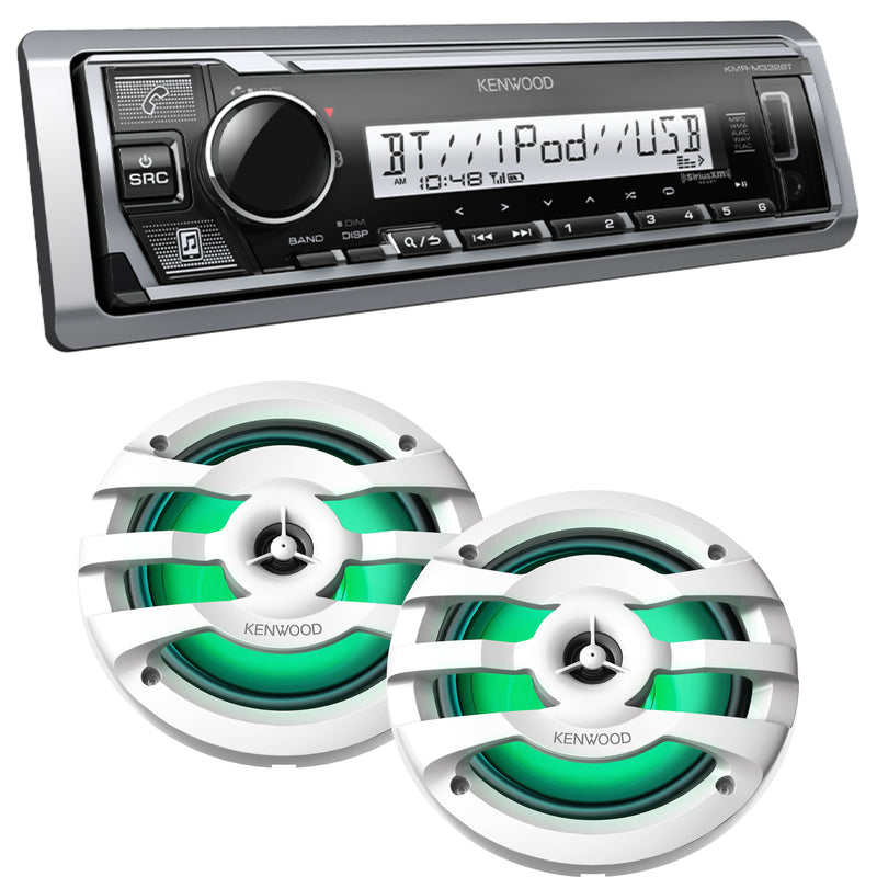 Kenwood Marine Media Receiver /w Bluetooth & (2) 2-way Speakers with Illumination