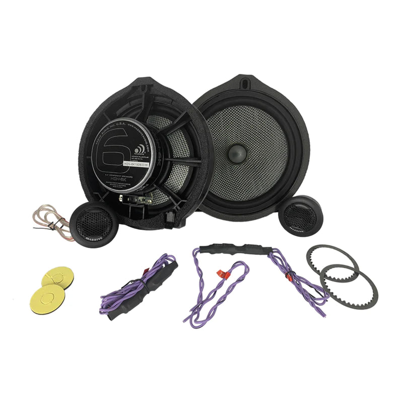 Massive Audio Honda OEM Drop-In 6.5" Component Kit Speakers - HON6K