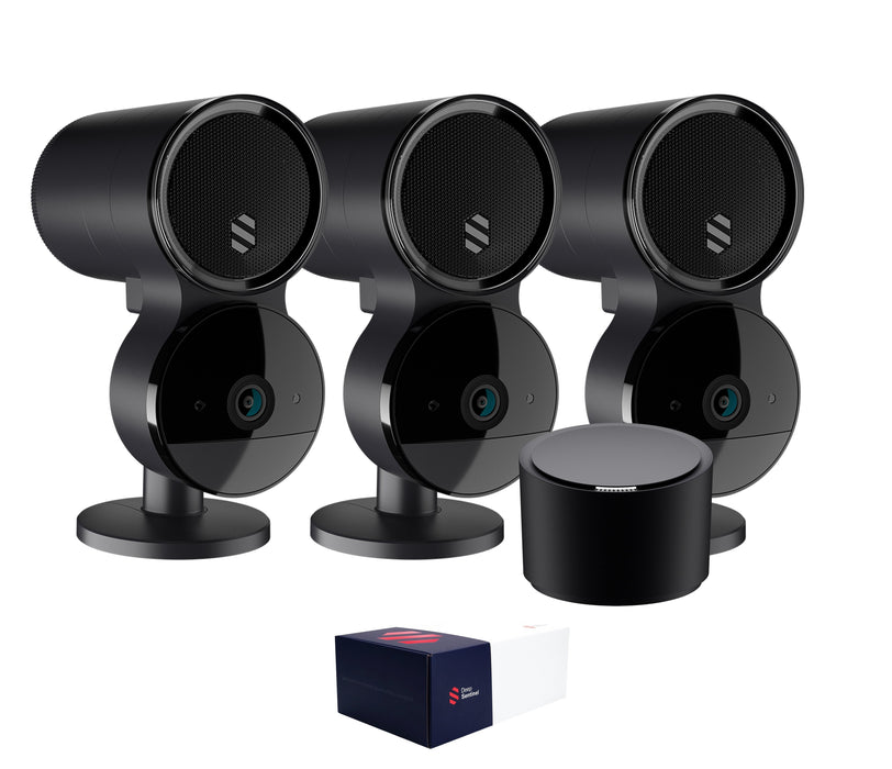 Deep Sentinel Smart Live Protection Security Surveillance Package w/ 3 Cameras