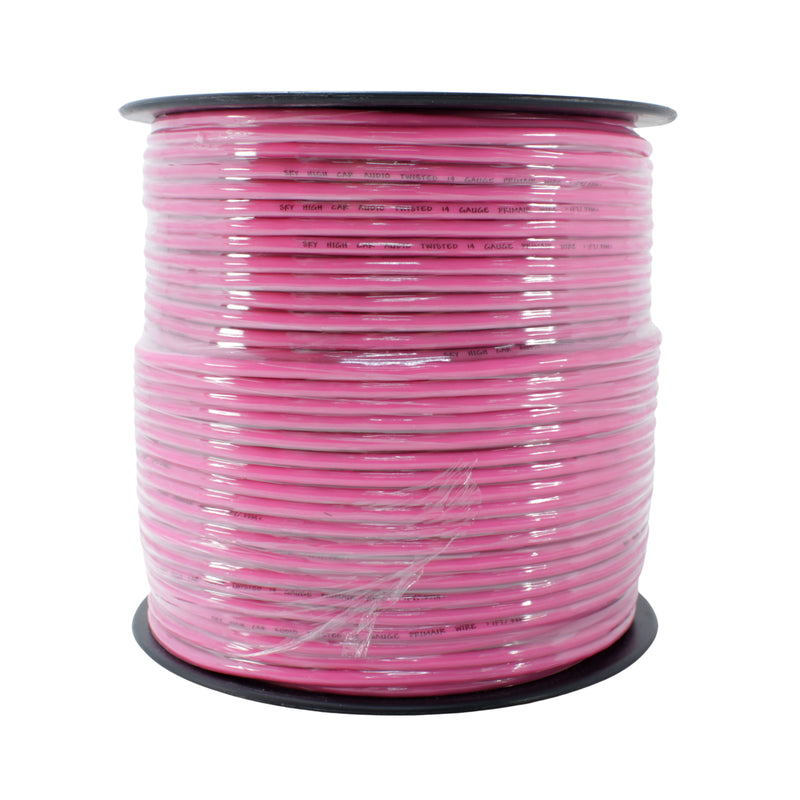 Sky High Car Audio 14 GA CCA Primary/Remote Wire Pink Lot Cut By The Foot
