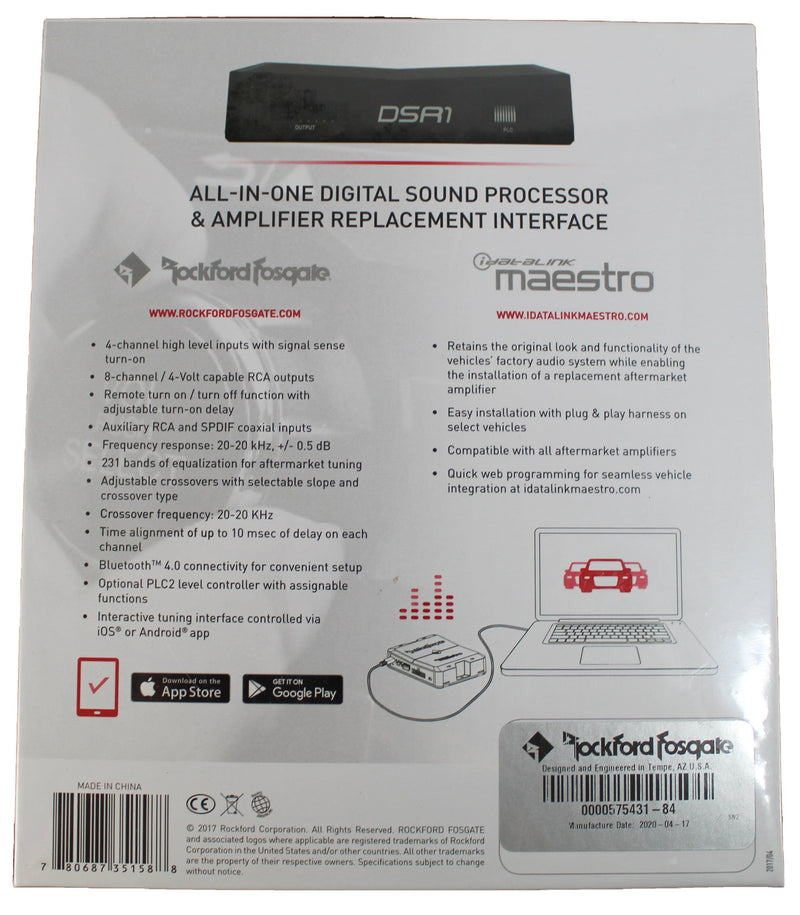 Rockford Fosgate All-In-One Digital Sound Processor & Amplifier Replacement DSR1