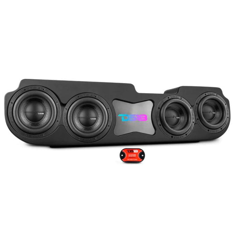 DS18 Quad 8" Sealed Subwoofer Loaded Enclosure For 2020-23 Jeep JT