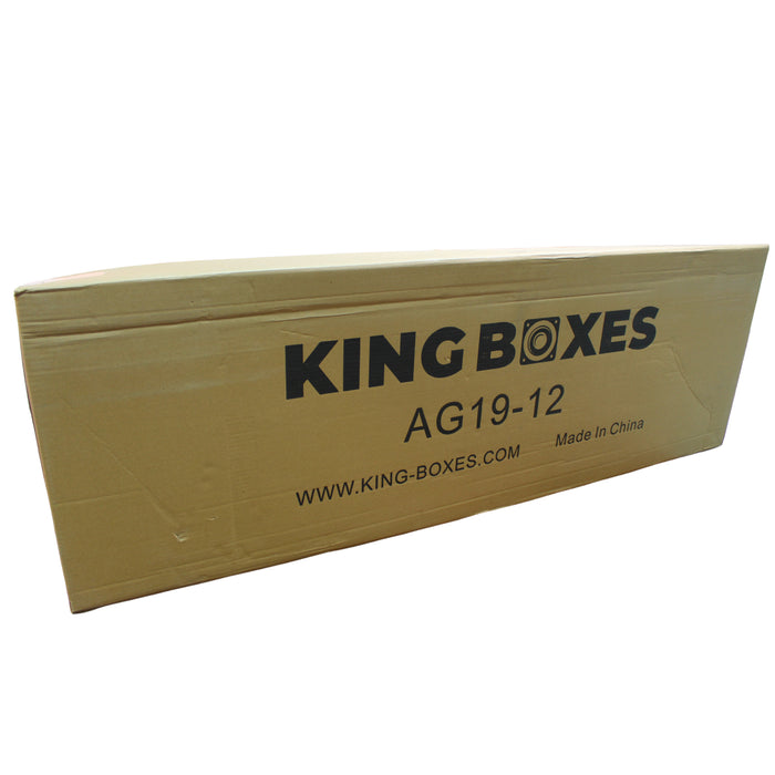 King Boxes 12" Dual DF Sealed Carpet Box 19-23 Silverado/Sierra Crew Cab AG19-12