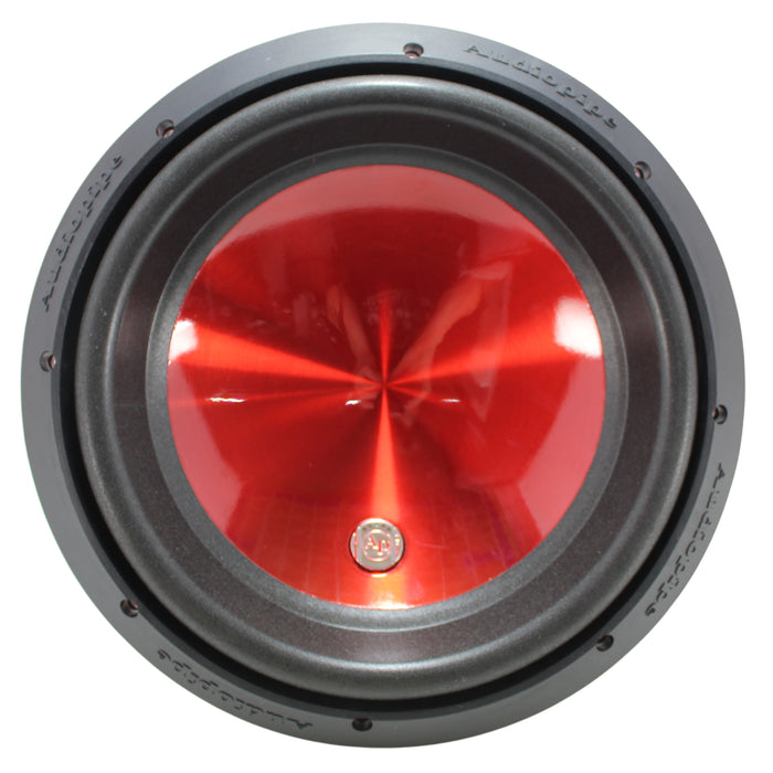 Audiopipe Eye Candy Red 12 Inch 800 Watts Dual 4 Ohms Subwoofer TXX-APD-12RD