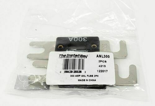 Install Bay 2Pack ANL Blade Waffer Fuses 300 Amp Car Boat Truck Bike / ANL-300