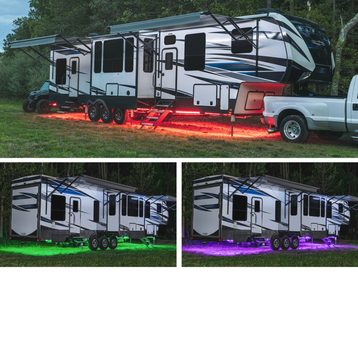 LEDGlow Million Color Slimline LED Underbody Lighting Kit For 30'-35' RV Campers