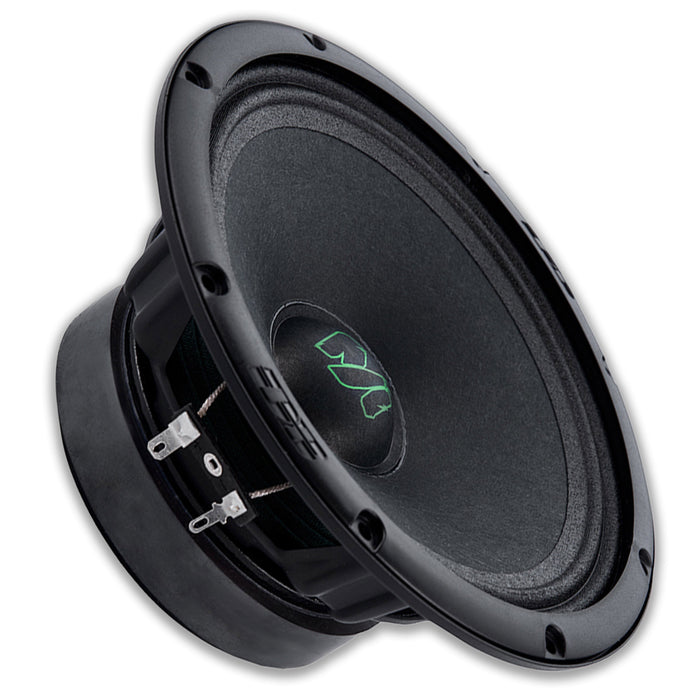 Deaf Bonce Car Audio 6.5" 4 Ohm Midrange Speakers MM-60-V2 & 4CH Amp Package