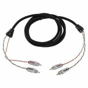 DS18 2 channel 6 foot RCA Pro Audio Amp Cables Competition Quality insulated - Big Jeff Online Inc